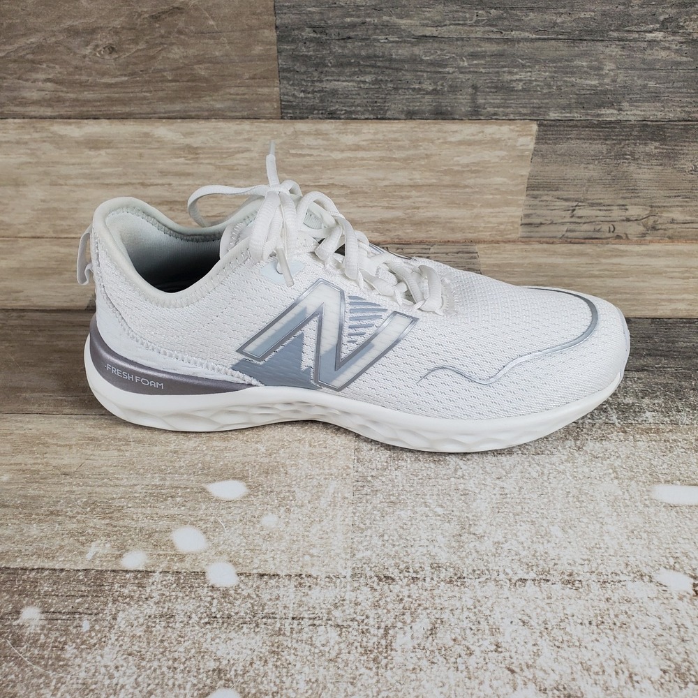 New Balance Fresh Foam Sport Womens Shoes Sz‎ 7.5 Running Optic White Sneaker